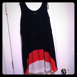 Layered knee length dress size 20w very flattering